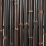 Bamboe schutting Giant - H200 x B180 cm - Dark - Afbeelding 2