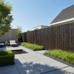 Bamboe schutting Giant - H200 x B180 cm - Dark - Afbeelding 4