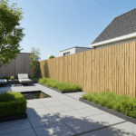 Bamboe schutting Giant - H200 x B180 cm - Natural - Afbeelding 4